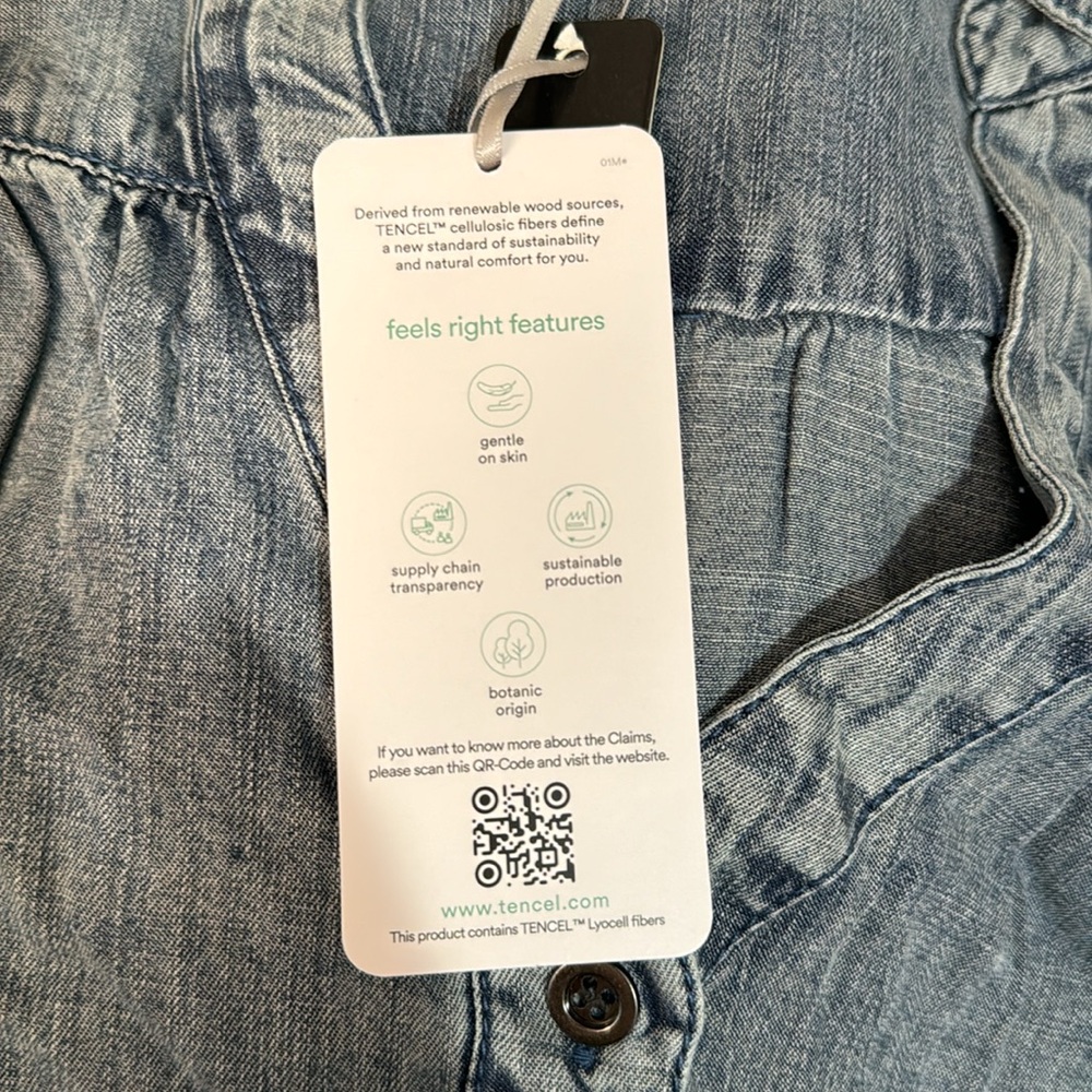 NWT! VELVET HEART Denim Detailed Top - Picture 8 of 8